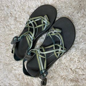 CHACO ZX/2 Blue Green Sandals 9